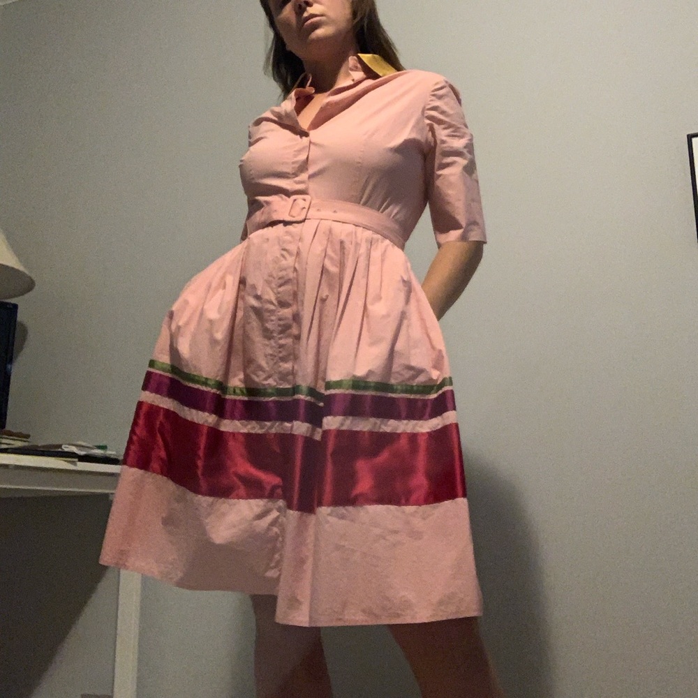FABULOUS Pink Colorful Retro Dress